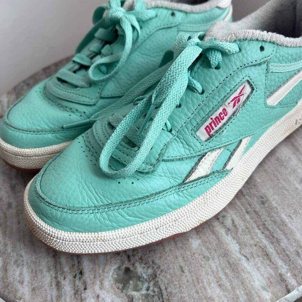 Reebok Club C 85 Prince Mint Tennis Sneakers View 6